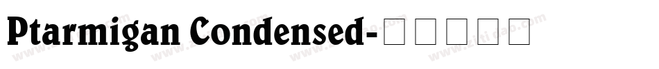 Ptarmigan Condensed字体转换